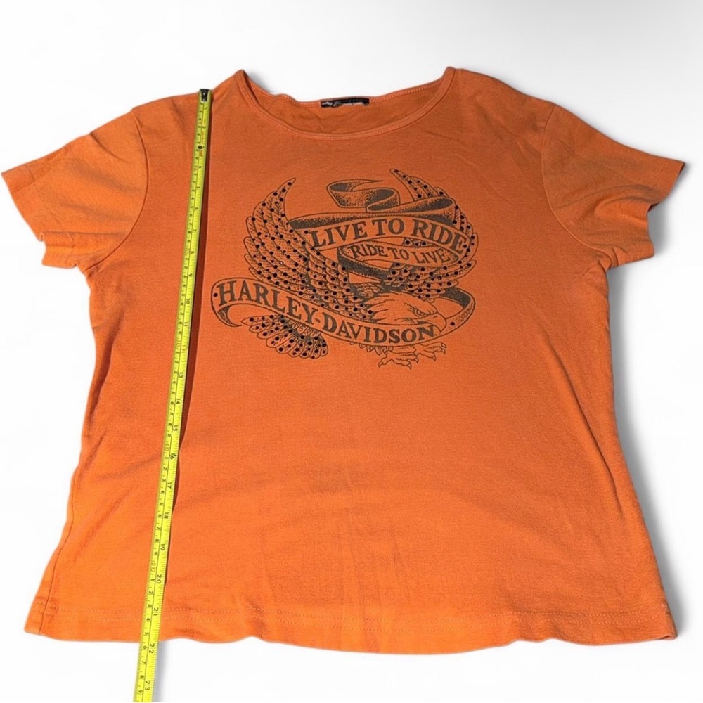 Harley-Davidson Vibrant Orange Tee with Graphic